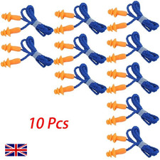 Ear Plugs With Cord Noise Cancelling Silicone Corded 10 Pairs Work Band Reusable