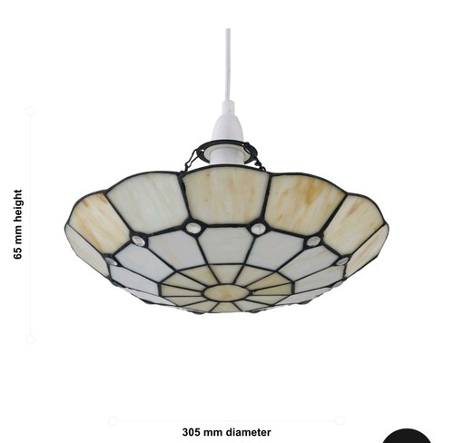 Tiffany style white stained - tiffany,