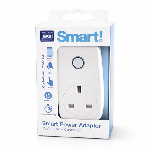 Smart plug wifi socket 13a - bg,