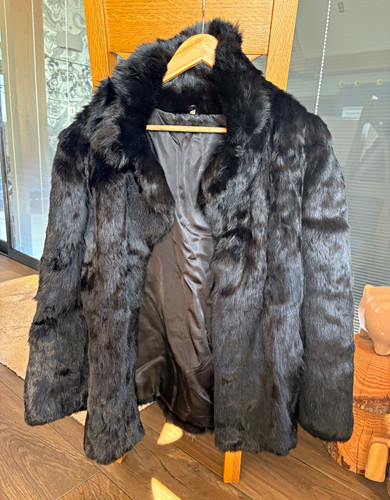 Vintage genuine black fur - vintage,
