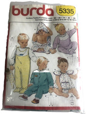 Vintage Burda Baby Jumpsuit Sewing Patterns Uncut No 5335