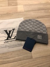 Louis vuitton grey beanie with