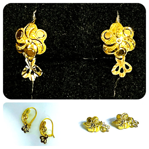 22k stunning earrings - 22k,