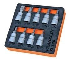 TORX PLUS BIT SOCKET SET 3/8" DRIVE - 9 PIECE TP TPS 20 25 27 30 40 45 50 55 60
