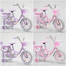 12/14/16/18/20 inch Kids Bike Children Girls Pink Purple Bicycle Cycling Unicorn