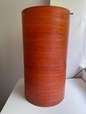 Large vintage orange spun fibreglass lampshade