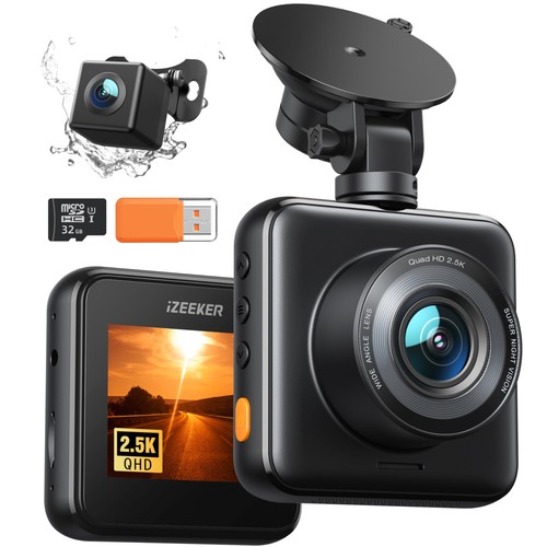 Izeeker 1440p dash cam front - 1440p,