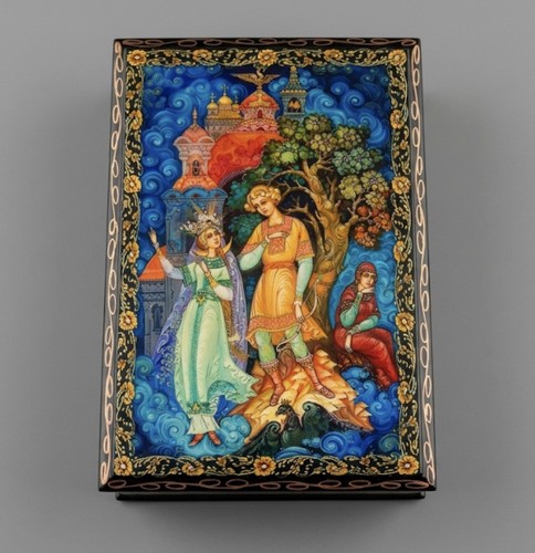 Russian lacquered jewellery - russian,