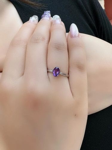 20ct oval natural amethyst - amethyst, &
