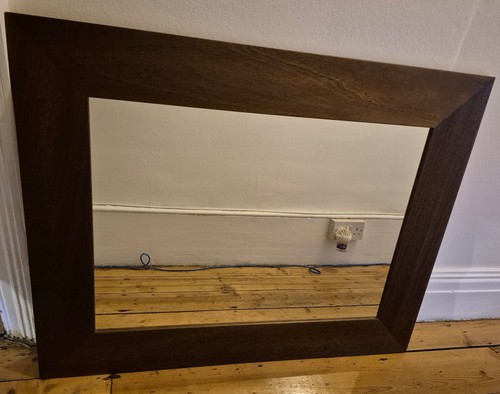 Wall mirror oak colour wooden - oak,