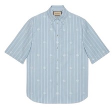 Gucci Blue Casual GG Shirt