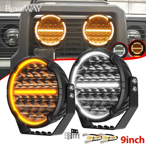 Led work lamp driving - 9'',