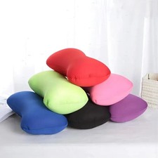Soft Mini Cushion Microbead Back Sofa Cushion Roll Throw Cozy Pillow Travel