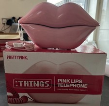 Pink Lips Push Button Landline