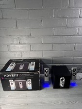 Advent ADE-210C 2.1 PC Speaker System with Subwoofer & Illuminated Stands  Boxed