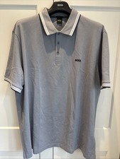 HUGO BOSS GOLF MENS PADDY REG FIT POLO SHIRT IN OPEN GREY SIZE 5XL BNWT RRP £99