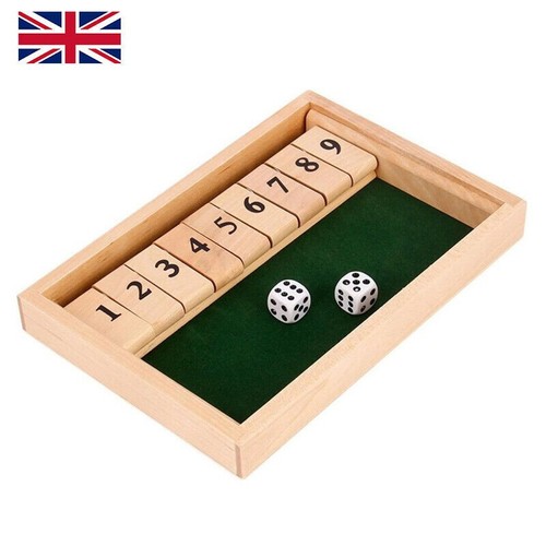 Shut the box game wooden - shut,