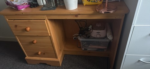 Wooden desk with - wooden,