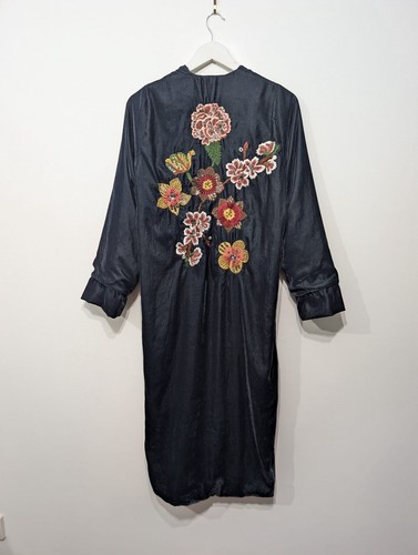 Zara velvet kaftan overcoat - velvet,