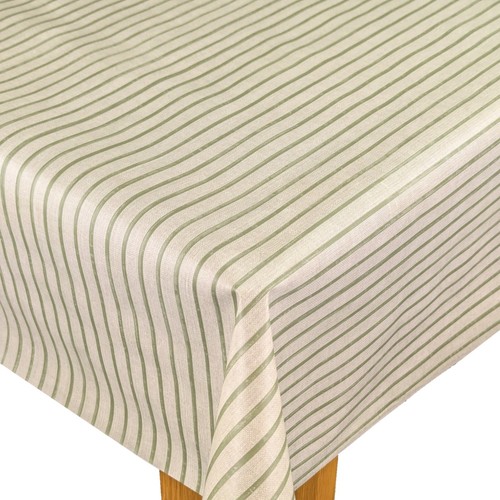 Linen effect green stripe - effect,