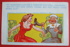 SAUCY Comic DEAF OLD LADY EAR TRUMPET NOT TALKING ABOUT HUSBAND'S WILLY SIZE