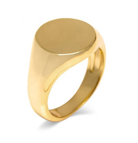 Mens gold signet - signet, ring