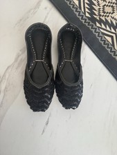 Black Handcrafted Khussa Shoes
