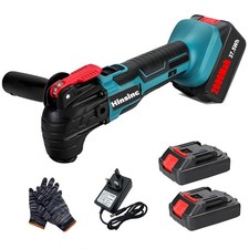 6 Speeds Oscillating Multi Tool Cordless Sander Scraper Saw With 2 Batteries 21V