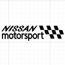 2 × nissan motorsport - exterior vehicle  vinyl decal stickers