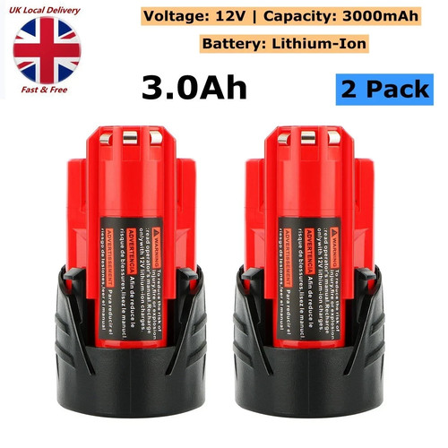 Battery fit for milwaukee - 2x,