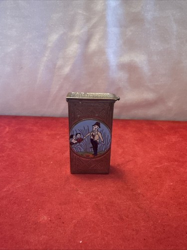 Vintage vesta case - vesta, enamel