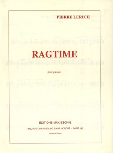 Ragtime guitare pierre lerich - guitare,