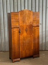 1950's walnut wardrobe