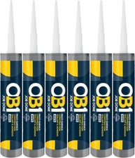 OB1 Multi-Surface Sealant Waterproof  Adhesive White, Clear & Black x  1, 6, 12