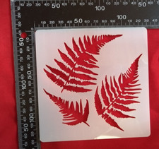 Fern Leaves Stencil Scrapbooking Card Making Airbrush Painting Home Decor Art #1