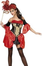 Stunning Ladies Halloween Baroque Fancy Dress Costume Dressing Up Outfit New
