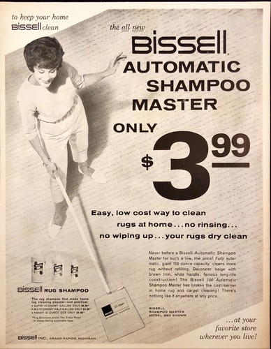 1961 bissell shampoo - bissell,