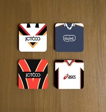 BRADFORD BULLS RUGBY LEAGUE RETRO KIT COASTERS PACK OF 4
