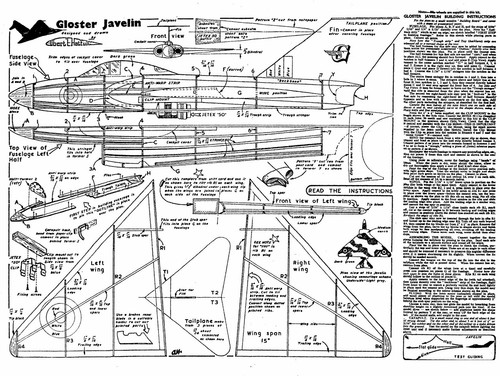 Jetex gloster javelin plan - gloster,