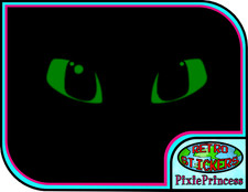 Toothless How to Train Dragon Eyes M Vinyl Sticker Wall Art Poster Car Van Movie