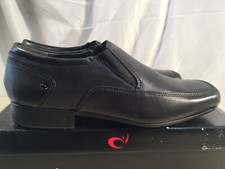 Startrite Rhino Boys Tyler Loafers, Black Leather School Shoes UK Sz 3 Width G