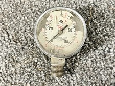VINTAGE STEEL PRESSURE GAUGE