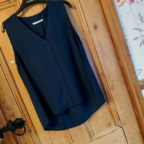 Women navy blue - silky, top