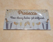 Prosecco Metal Wall Sign Funny