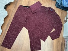 Mens M&S Burgundy Paisley PJs
