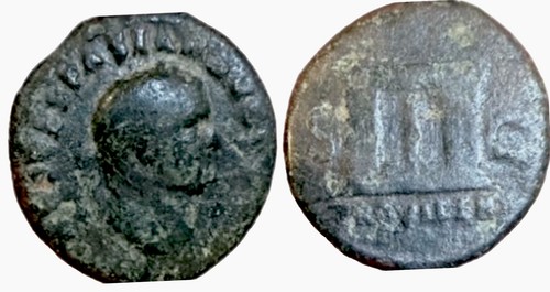 Vespasian lyons struck - vespasian, ae