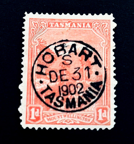 Tasmania stamp 1902 mount - -,