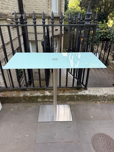 Modern frosted glass table - frosted, –