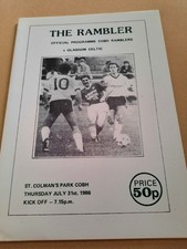 Cobh Ramblers v Celtic 1986/87