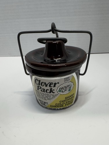 Brown stoneware vintage clover - brown,